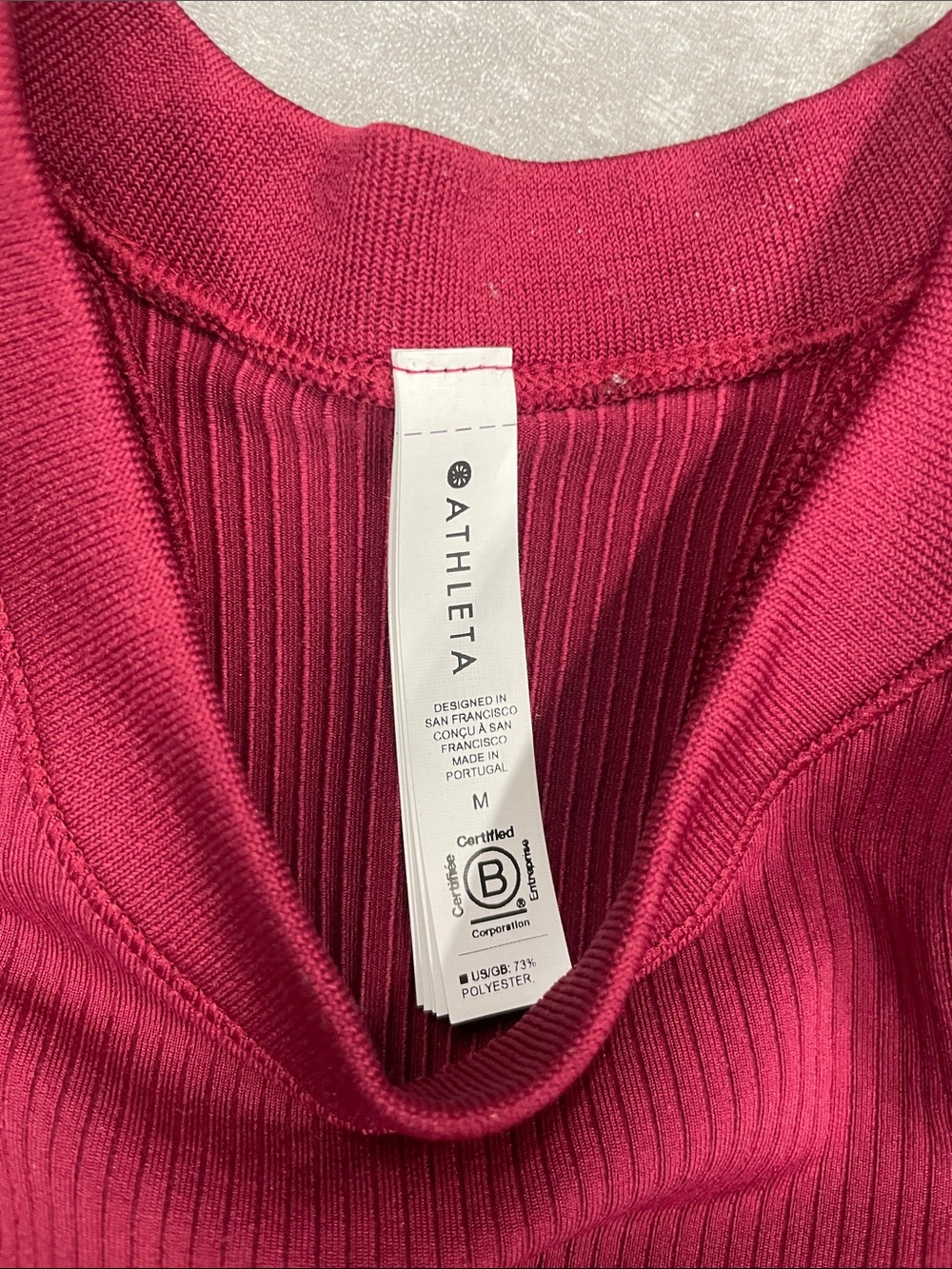 NWT medium Athleta renew racerback tank in coffeeberry - Picture 3 of 8
